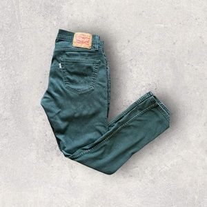 Levi’s 511 32x32 forest green jeans